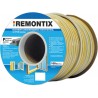 Уплотнитель REMONTIX промышленный D-профиль 50 м (21 мм х 15 мм) п/м чёрный