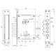 Замок врезной ГАРДИАН 40.11 Т 5кл QUATTRO Левый